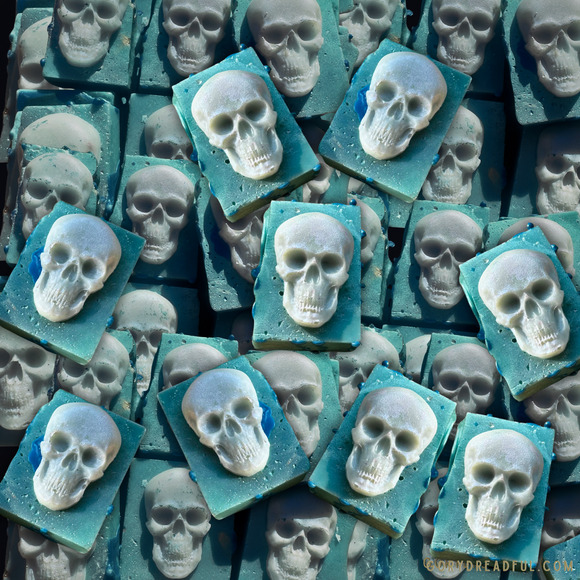 Skeleton Tears Wax Melt Chunkies: Pumpkin Pear Cassia Bourbon Scent - Picture 1 of 10